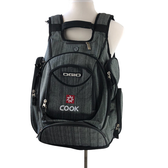 Ogio Metro Street Gray Backpack Book Bag Laptop Travel Tech Spec Company Logo - Picture 8 of 8